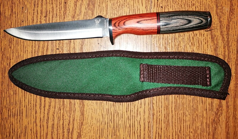 Jagdmesser Marke Solar Sunshine mit Stofftasche , neu