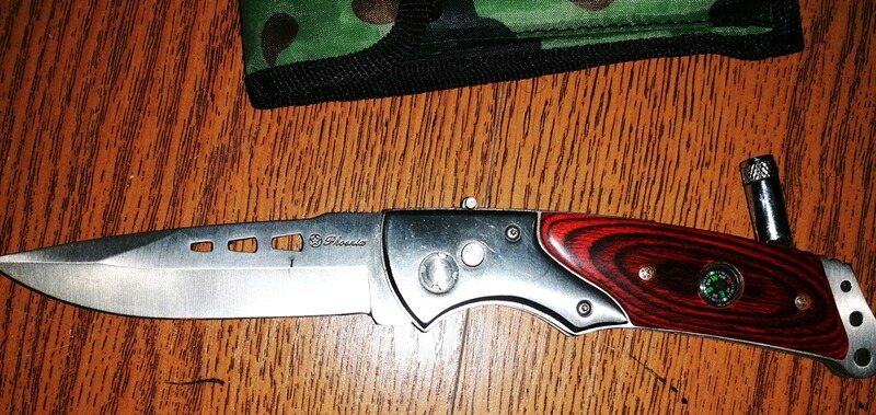 Taschenmesser mit Kompass und Tasche , siehe Bilder