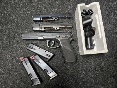 CZ 75 Sport II (Waffen Oschatz) 9mm Luger + 2 Wechselsysteme (9mm & Kadett .22 lr) – Toppaket!
