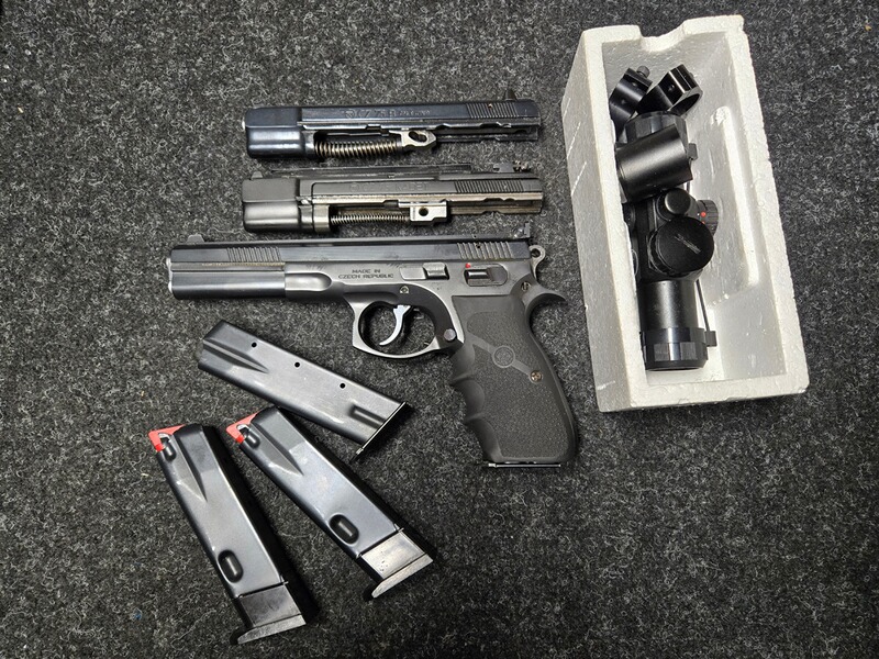 CZ 75 Sport II (Waffen Oschatz) 9mm Luger + 2 Wechselsysteme (9mm & Kadett .22 lr) – Toppaket!