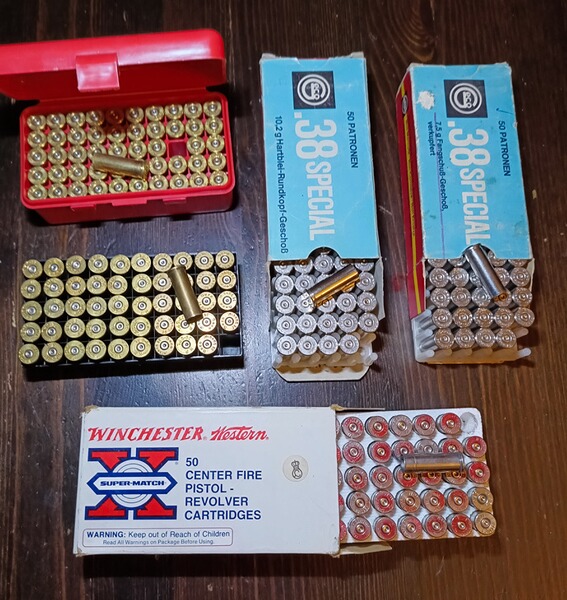 250 Hülsen 38 Special Geco Remington Winchester Hirtenberger