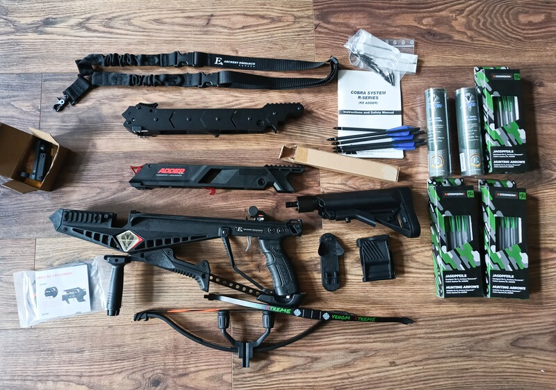 Cobra Adder EK Archery Armbrust mit Zubehör und Pfeilen unbenutzt