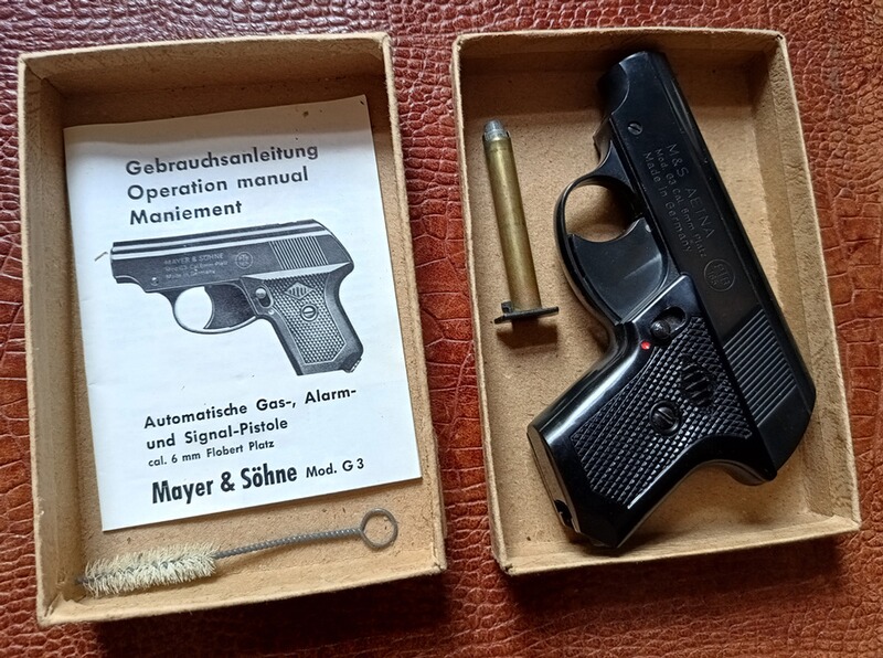 Sammlerstück Aetna Mod G3 von Mayer & Söhne aus 1970er Jahren Pistole 6mm Flobert