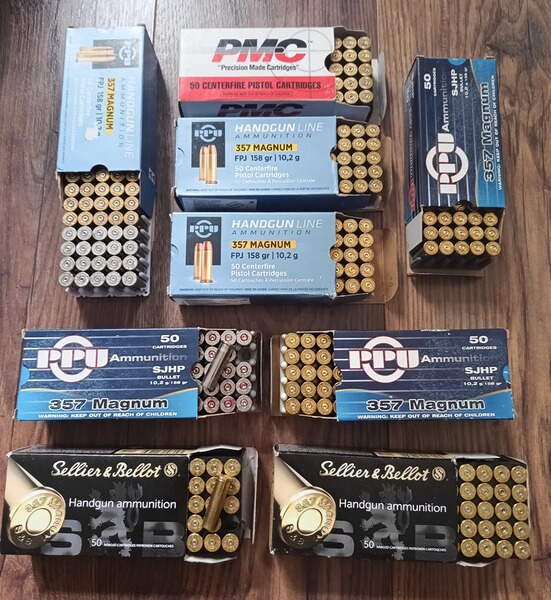 450 Hülsen 357 Magnum PPU S&B Winchester PMC