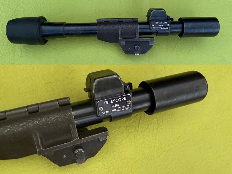 Original M84 Telescope / Zielfernrohr Garand M1C / M1D / 1903A4 mit Montage
