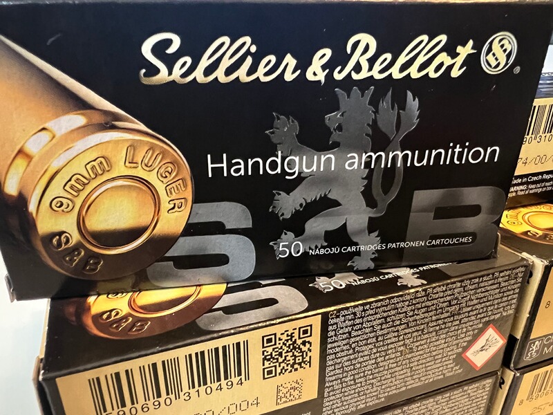 Sellier & Bellot 9 mm Luger Vollmantel 8,0g/124grs. 500 Schuss