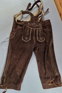 3/4 Lederhose mit Träger Gr. 52