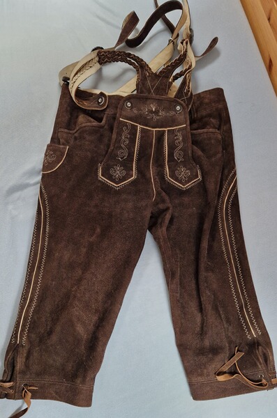 3/4 Lederhose mit Träger Gr. 52