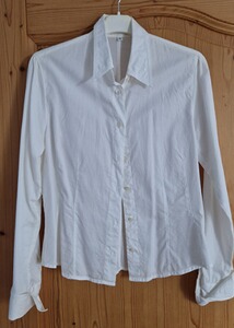 Weiße taillierte Bluse Gr. 36