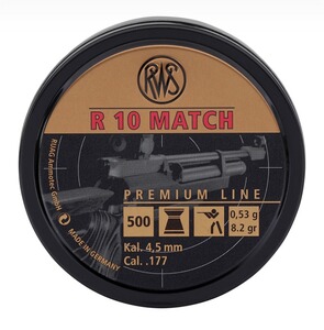 RWS R10 Match 4,5mm 0,53g 8,2 grs Premium Line