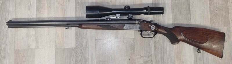 Drilling Sauer & Sohn (16/70 - 7x57R) mit Zielfernrohr auf Schwenkmontage