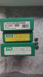 RCBS 357 MAG, 6,5x55 S M , 8x57 IS Mauser + Hülsenhalter Nr 2,18,14