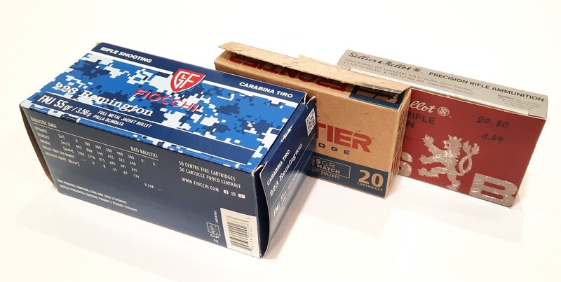 Konvolut diverser .223 Rem. Patronen