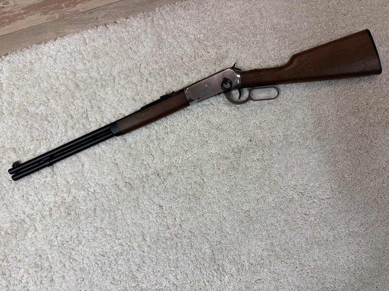 Winchester 94 Airsoft Co2 Cowboy-Rifle, 6mm BB, Chrom Finish , wie neu