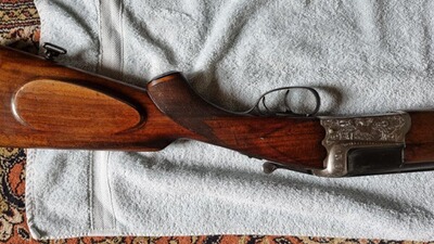 Bockflinte Simson Suhl Kal. 12/70 mit schöner Gravur