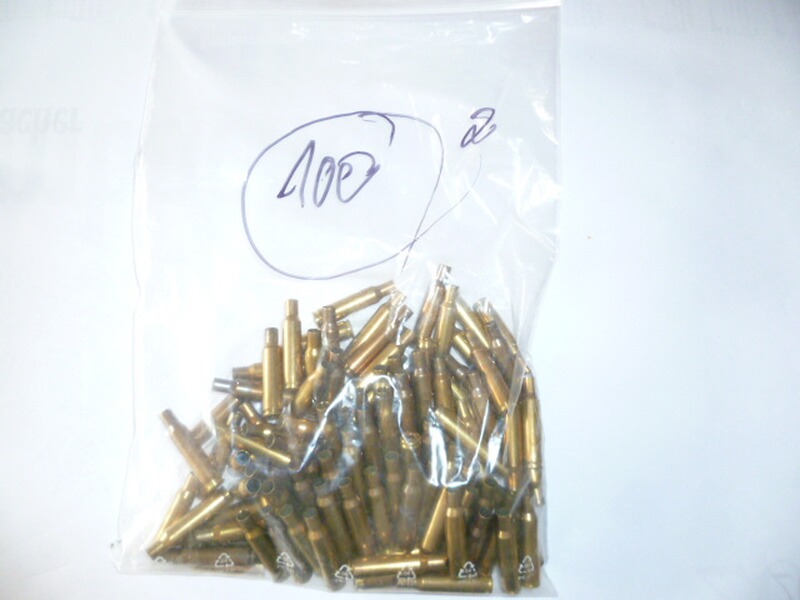 100 Stck. Hülsen Cal. 222 Rem. div. Marken