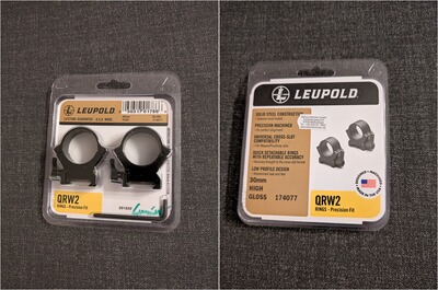 Leupold QRW2 30mm Picatinny Ring-Montage