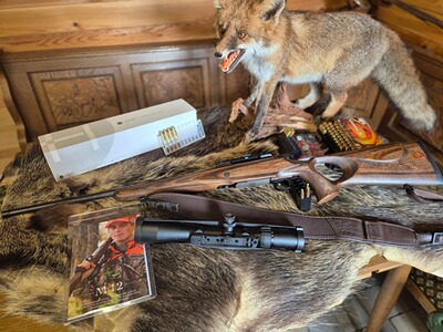 Mauser M12 Max .308 mit Handspannung, Dentler Montage mit Schalldämpfer A-Tec und viel Zubehör