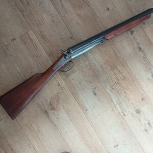Hahn- Doppelflinte von Husqvarna im Kaliber 12/70