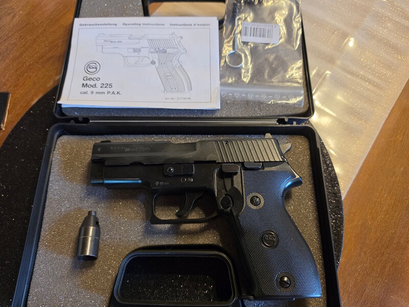 Geco P225 schwarz Ptb 636 mit optimiertem Schlittenfanghebel