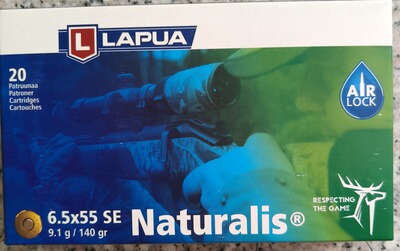 Lapua Naturalis 6,5x55SE 9,1g 140gr N563 bleifrei