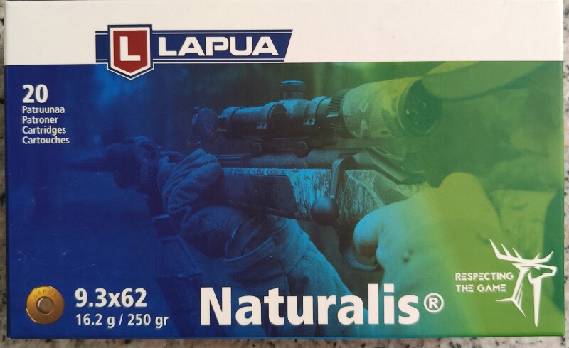 Lapua Naturalis 9,3x62 16,2g 250gr N560 bleifrei