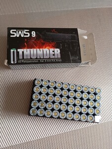 Platzpatronen SWS Thunder Nitro Kaliber 9 mm P.A. für Pistolen Stahl nur 49 Stück