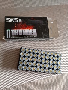 Platzpatronen SWS Thunder Nitro Kaliber 9 mm P.A. für Pistolen