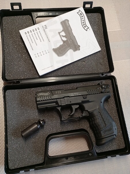 Pistole Walther P22 black Kaliber 9 mm P.A.K.
