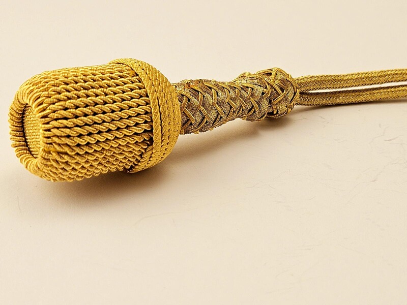 WW2 goldenes Portepee zu KM Offiziersdolch M38 /WW2 German Navy Dagger Knot M38