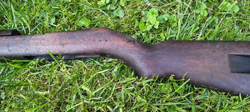 Original M1 Carbine Schaft, Nußbaum, sehr gut. Holzschaft