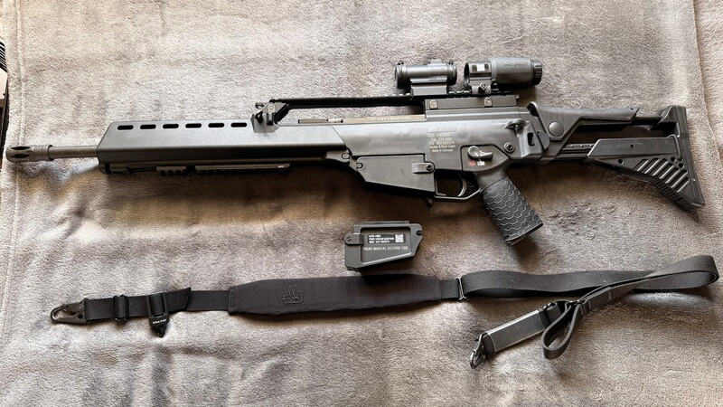 HK243 .223 Rem. | Aimpoint Comp M5 | Aimpoint Magnifier | Waffen Burk Gasblock | Haley Sling