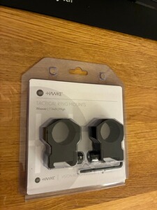 Hawke Tactical Ringmontage 1 Zoll (25,4 mm), high, Weaver/Picatinny