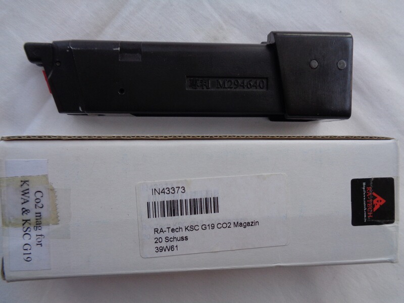 RA-TECH CO2 Magazin für G19 GBB Modelle (KWA/KSC/VFC,etc.),