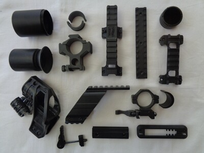 Airsoft Sammlung Montagen für ZF, Reddot & Actioncams + diverses Zubehör