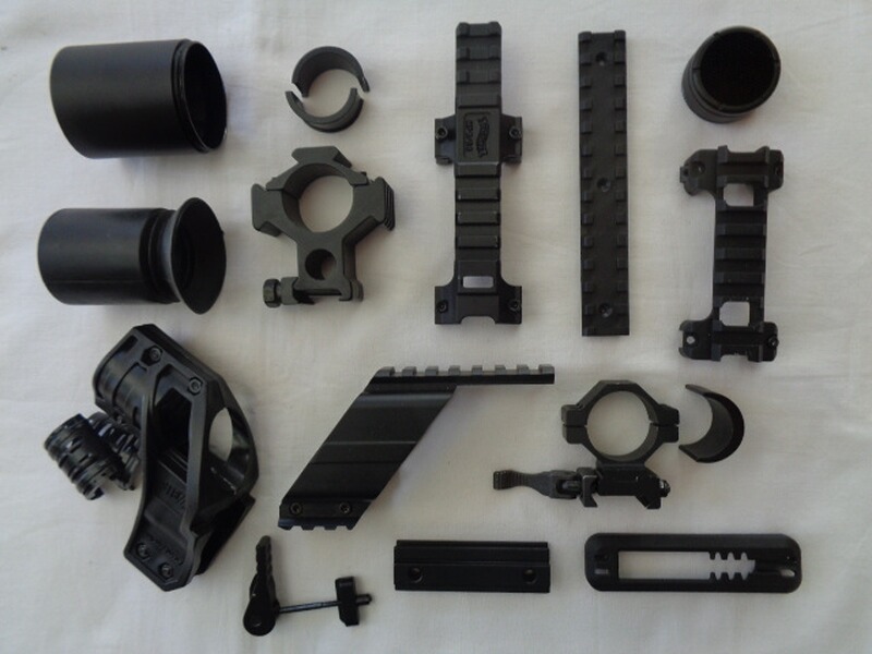 Airsoft Sammlung Montagen für ZF, Reddot & Actioncams + diverses Zubehör