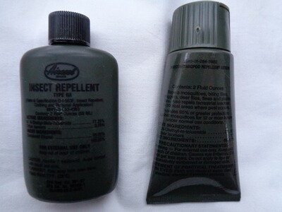 Orig. US Army Mosquitoschutzmittel alte und neue Ausführung, unbenutzt/neu (NOS)
