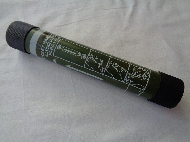 GB Army L5A4 Handrakete/Gefechtsfeldbeleuchtung, abgeschossen/leer, 1988 selten!!!