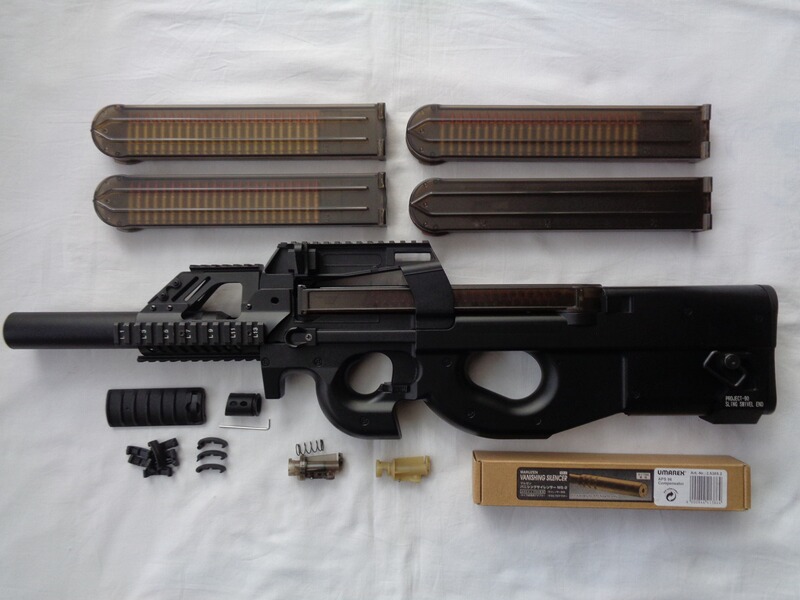 Echo 1 P90 TR AEG Maschinenpistole <0,5 Joule + Zubehör & Modifikationen