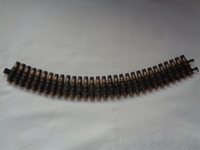 Orig. US Army MG Gurt 7,62NATO auf M13 Gliedern, 1962 ! abgeschossen/leer, s.g. Zustand