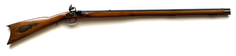 Voderlader-Langwaffe Kentakian (Kentucky Rifle) 8 Kant-Lauf Feuerstein-Zündung, beschossen