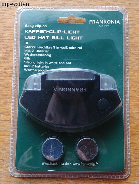 Frankonia kappen Clip Licht LED