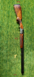 Gut erhaltene Rottweil Bockdoppelflinte Mod. 700, Kal. 12/70 Dynamit Nobel Trap Skeet – Top Holz