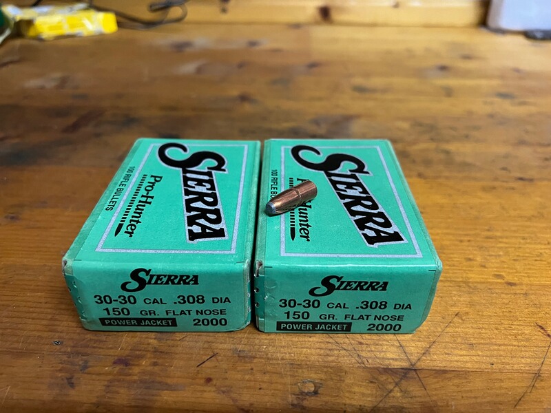 200x 30-30. Cal .308 150gr FlatNose Sierra