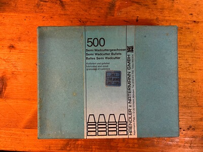 500x357. Cal .357" 158gr Semi Wadcutter Geschosse Haendler& Natermann