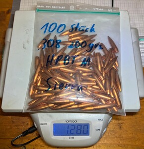 100x30. Cal .308" 200gr HPBT M Sierra Match