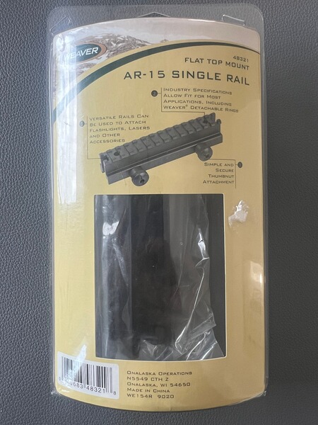 Weaver AR-15 Single Rail Flat Top Mount 48321 – Neu in OVP