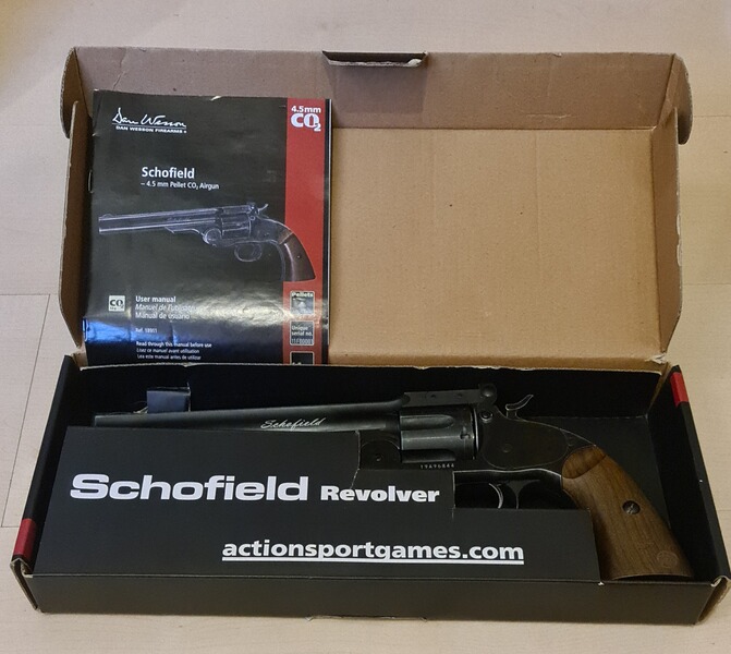 Airgun Cal.4.5mm Pellet CO2 Schofield 6"
