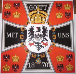 Deutsches Reich- Königsfahne von 1870