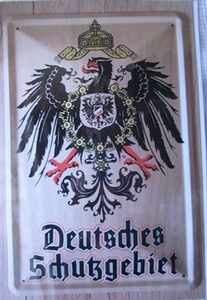 Plakat- Deutsches Schutzgebiet/ 2 - 1. Variante